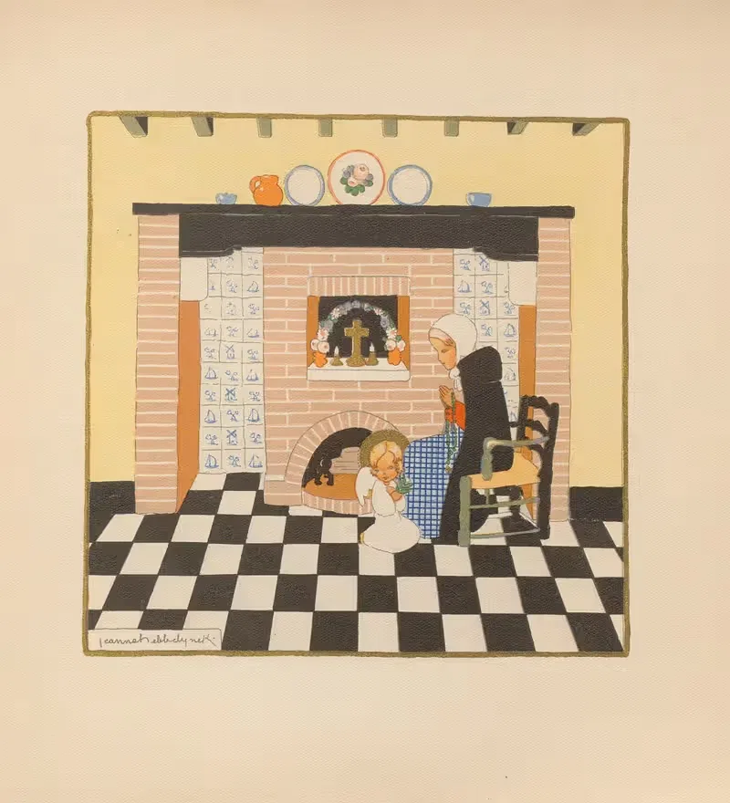 Cinq contes de Noël Pl.2 by Jeanne Hebbelynck, 1934 — digital art print download