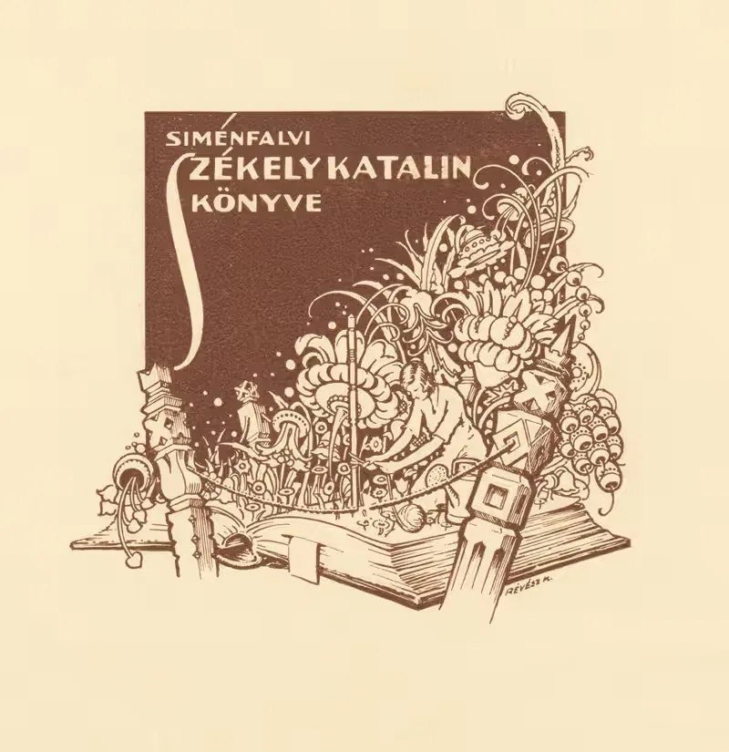 Из библиотеки Каталины Шекей by Корнел Ревеш, 1932 — digital art print download