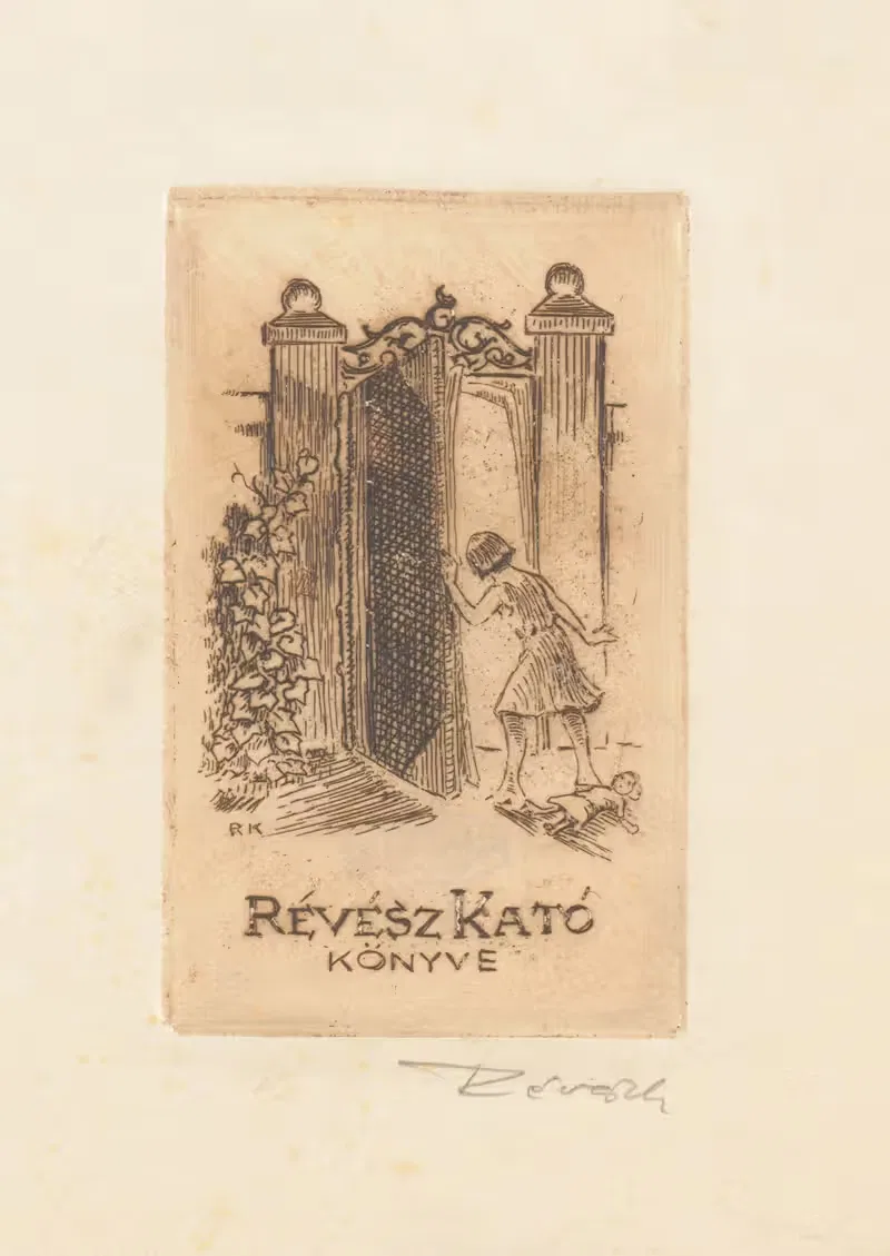 Экслибрис Като Ревеша by Корнел Ревеш, 1932 — digital art print download