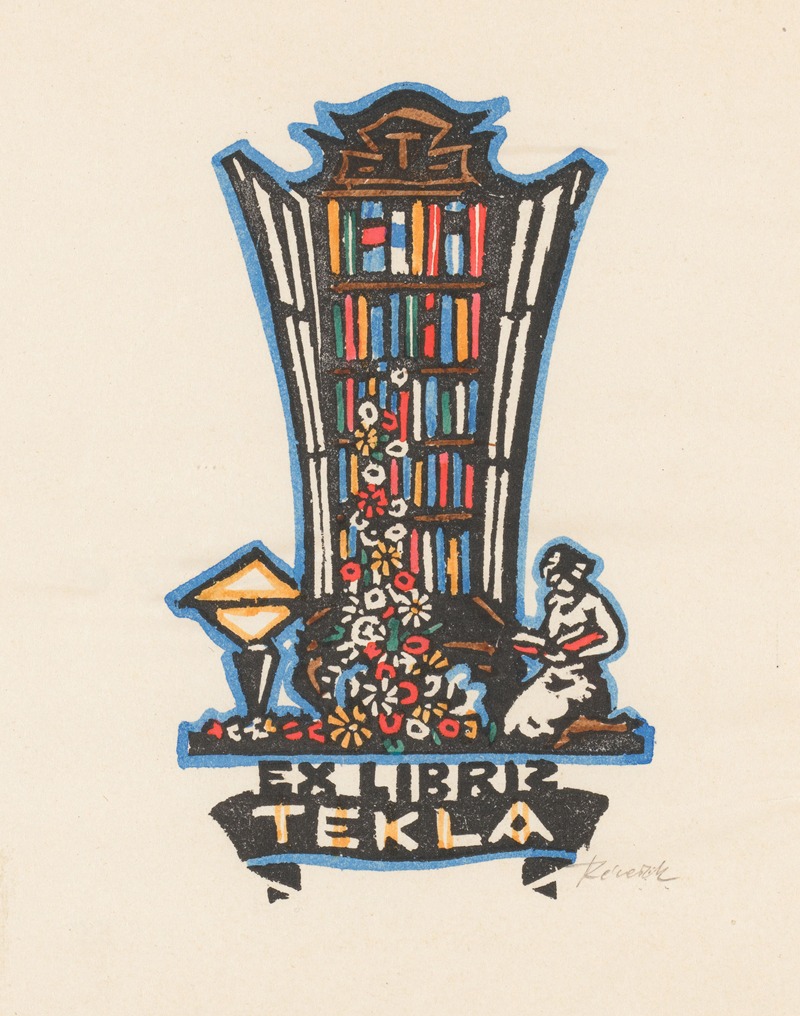 Экслибрис Теклы by Корнел Ревеш, 1932 — digital art print download