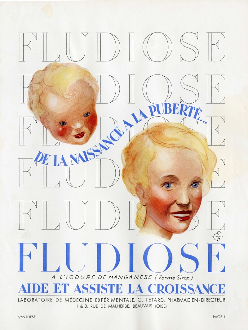 Fludiose by Laboratoire de médecine expérimentale, 1910-1950 — digital art print download