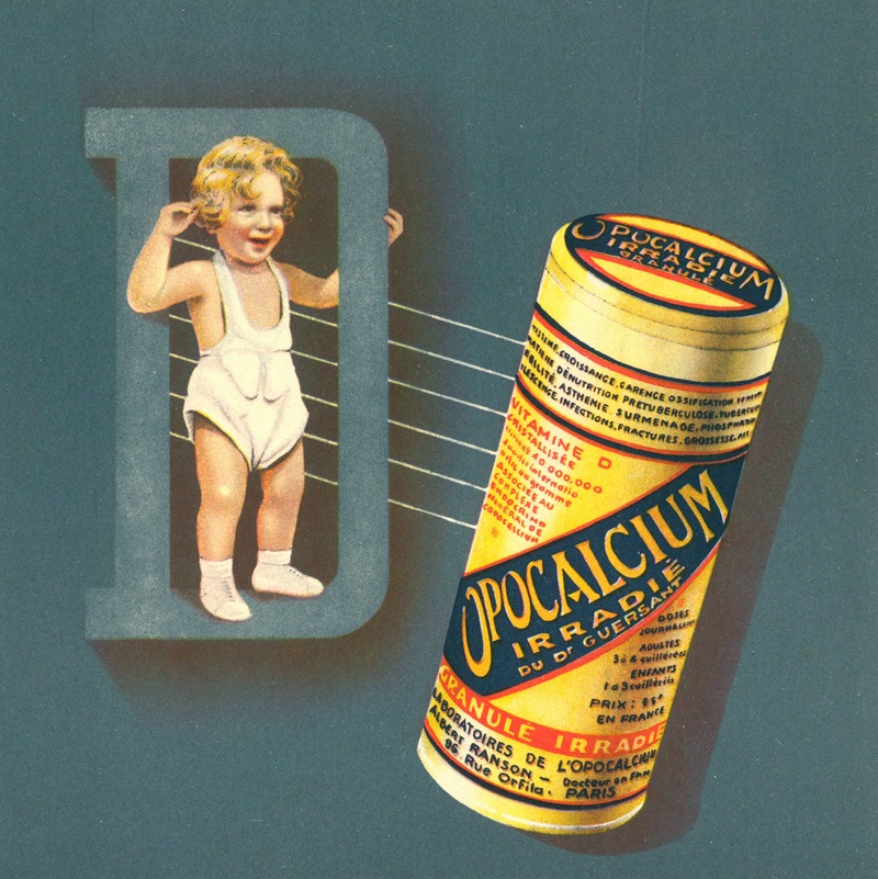 Opocalcium irradié by Laboratoires de l'Opocalcium, 1910-1950 — digital art print download