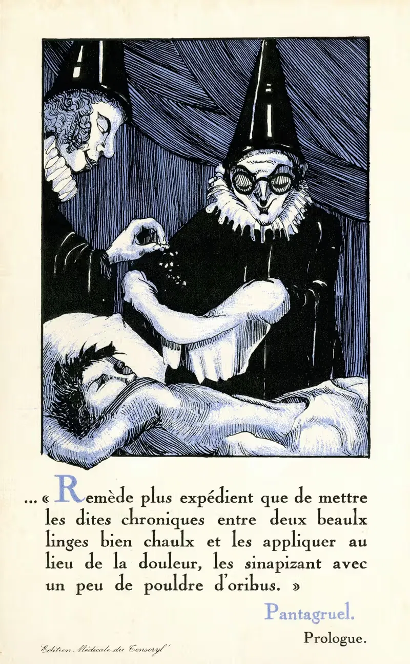 Pantagruel. Prologue by Laboratoires Descouraux & fils, 1910-1950 — digital art print download