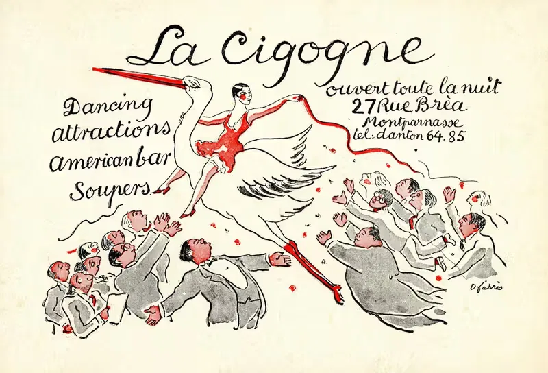 La cigogne by O. Fabrès — digital art print download