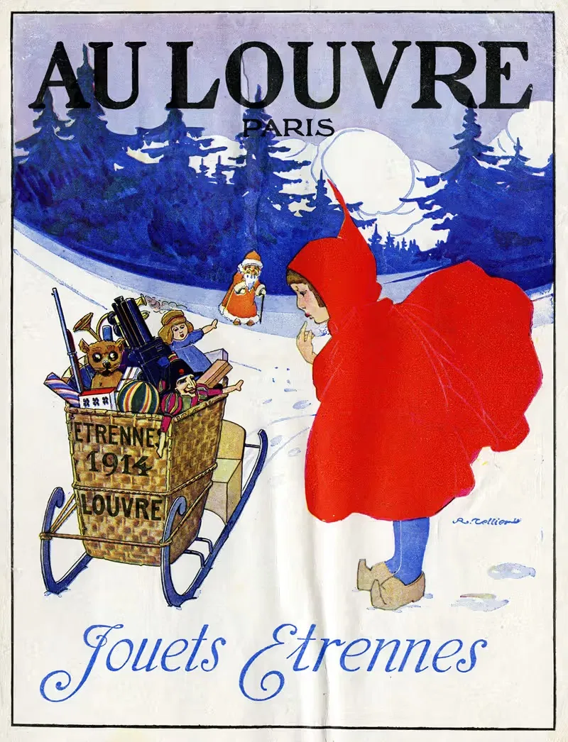 Jouets, étrennes by R. Tellier, 1914 — digital art print download