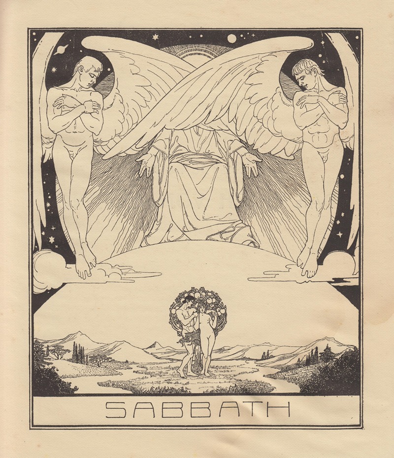 Sabbath by Эфраим Моисеевич Лилиен, 1922 — digital art print download