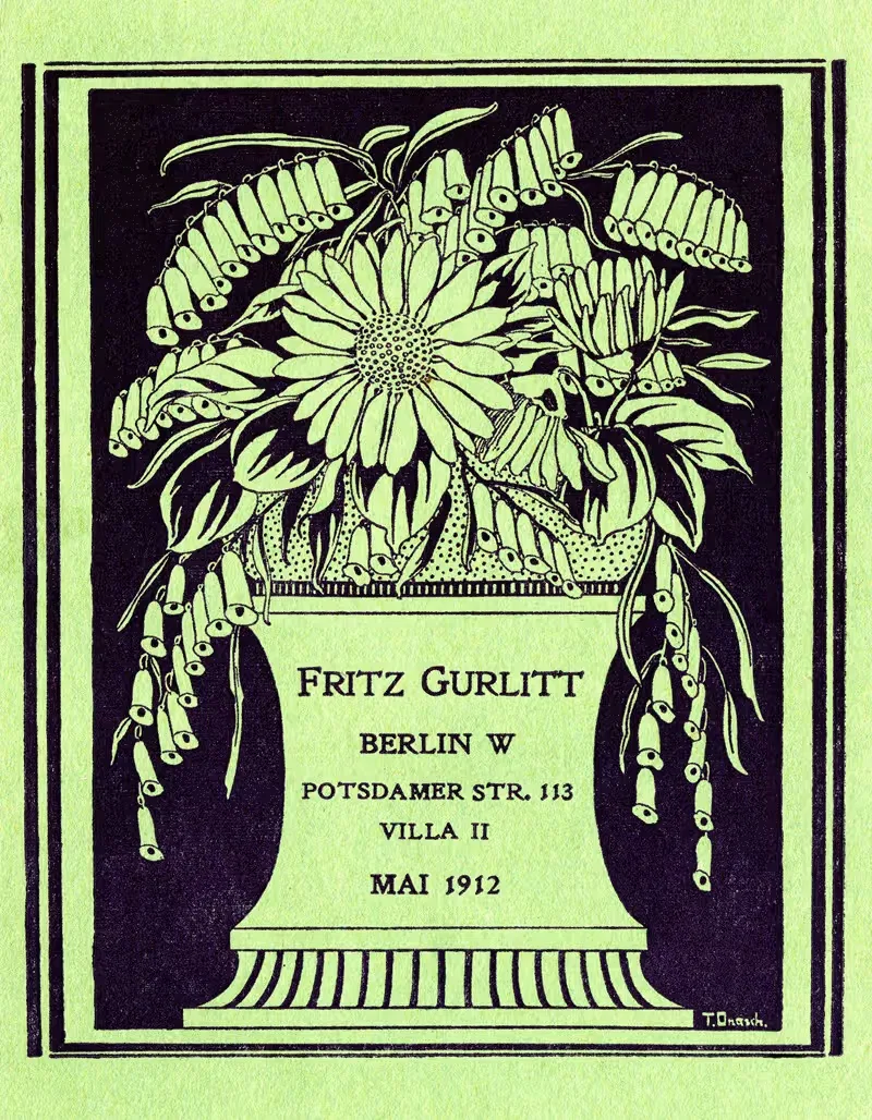 Фриц Гурлитт by Т. Онаш, 1912 — digital art print download