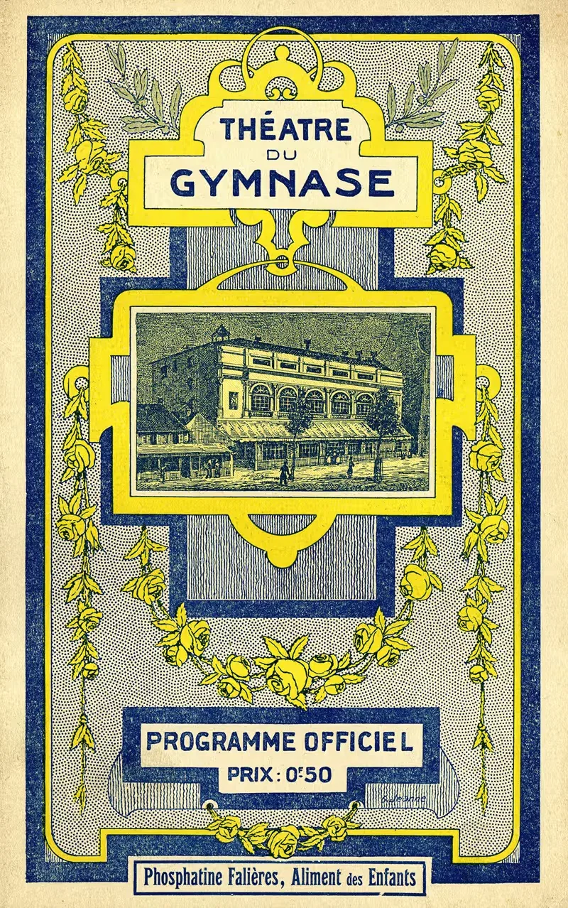 Théâtre du gymnase – Programme officiel — Anonymous