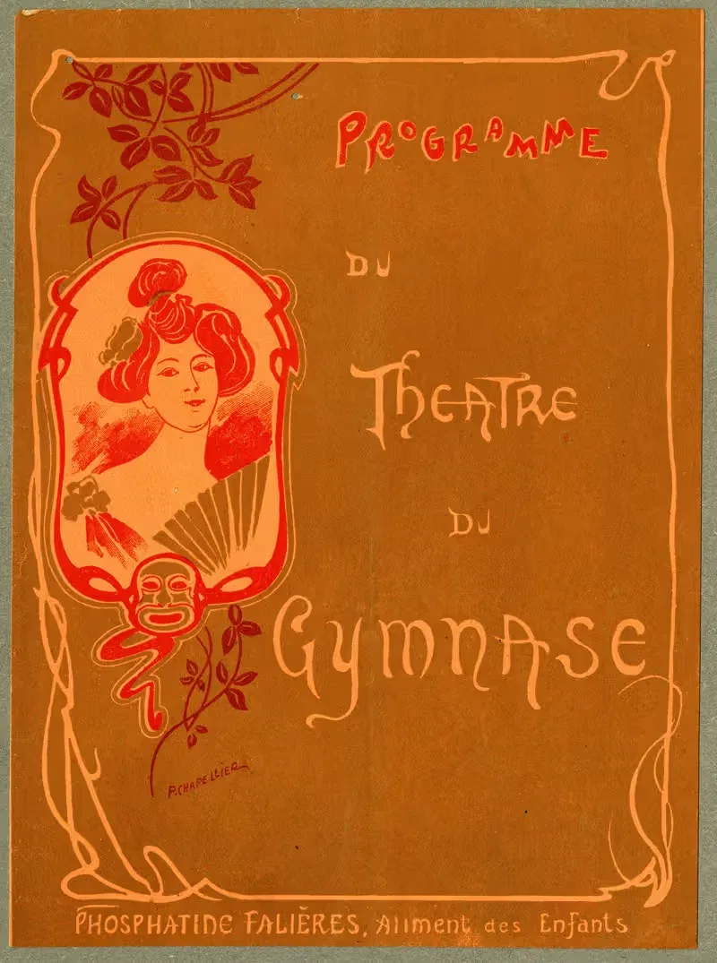 Théâtre du gymnase – Programme by Anonymous — digital art print download