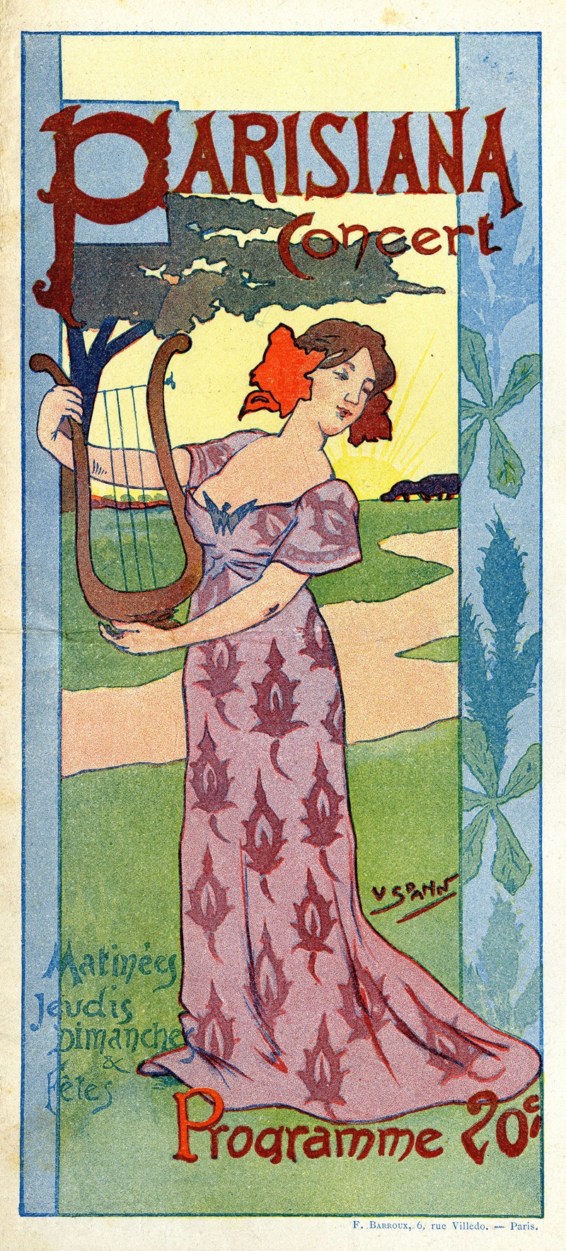 Parisiana concert by V. Spahn — digital art print download