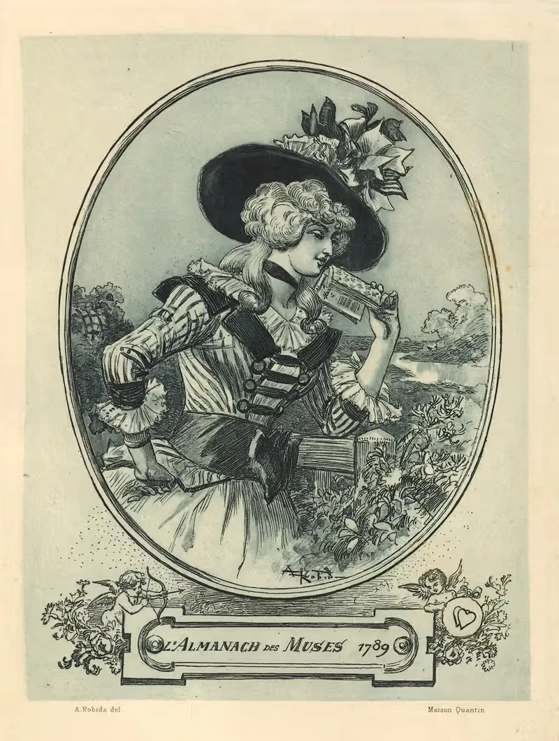 Альманах муз by Альберт Робида, 1895 — digital art print download