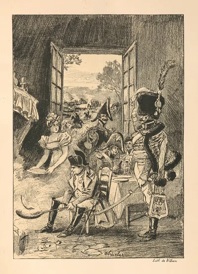 Наполеон у мельника by Альберт Робида, 1895 — digital art print download