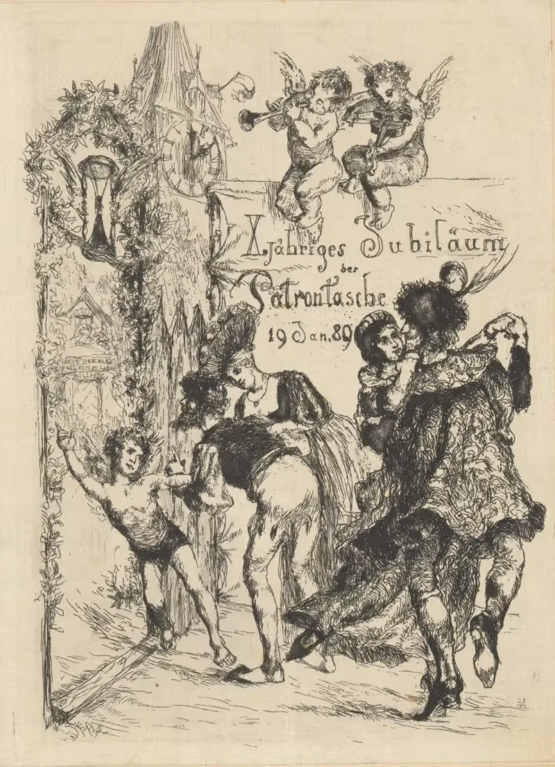 X.jähriges Jubiläum der Patrontasche — Albert Welti