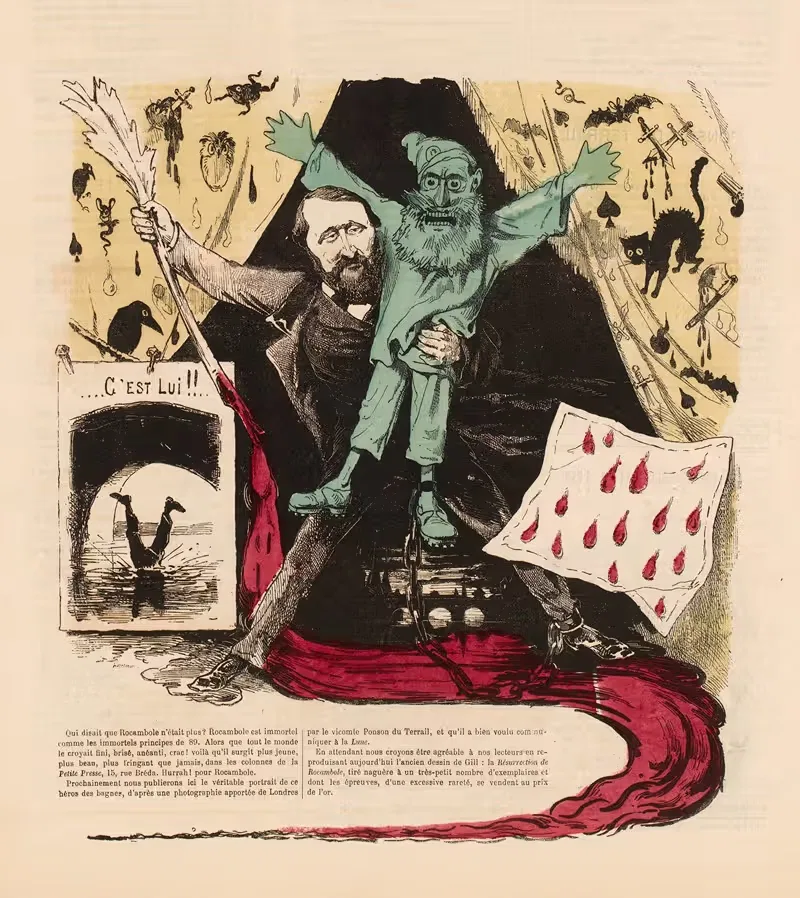 3,333,333-я резуррекция Рокамболя by Андре Жилл, 1867 — digital art print download