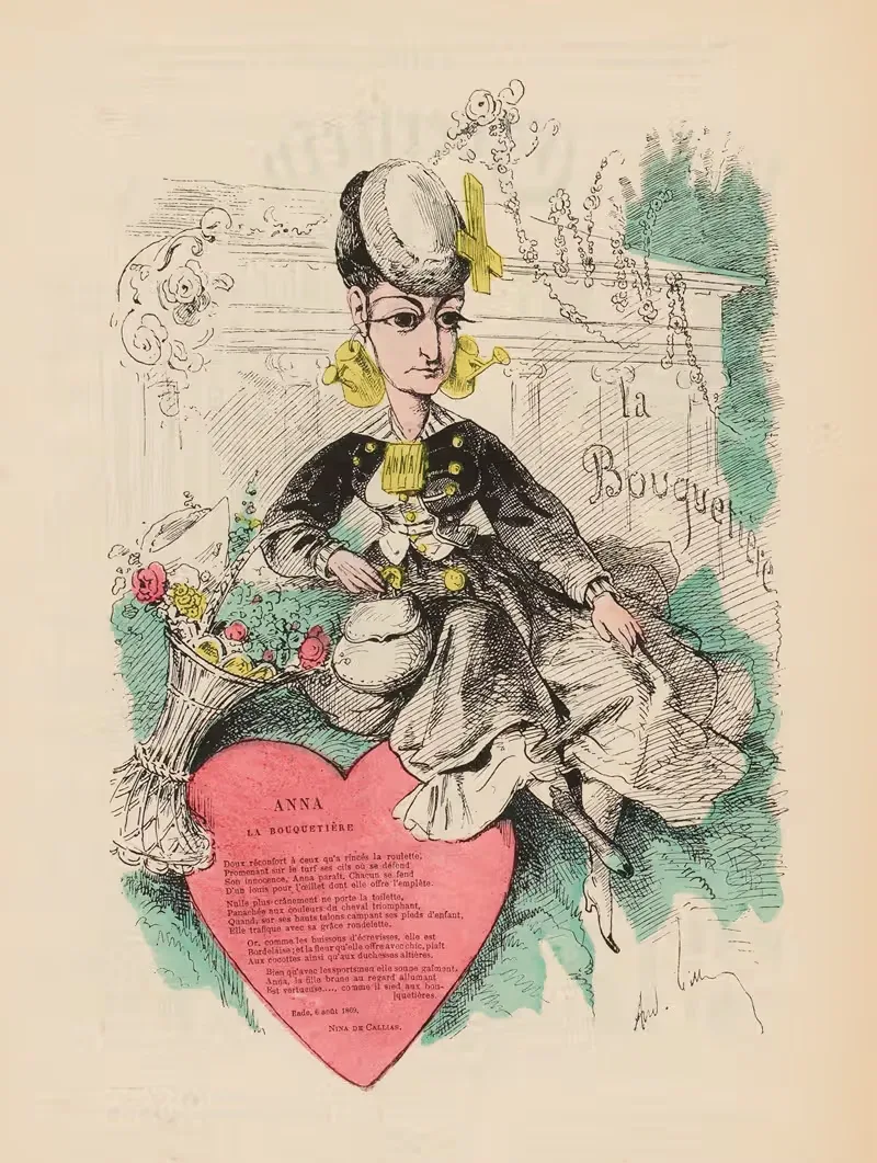 Анна, цветочница by Андре Жилл, 1869 — digital art print download