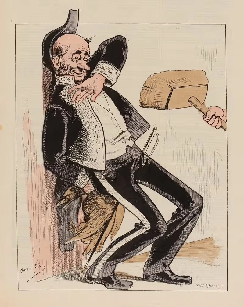 Удар метлой. Для смеха by Андре Жилл, 1877 — digital art print download