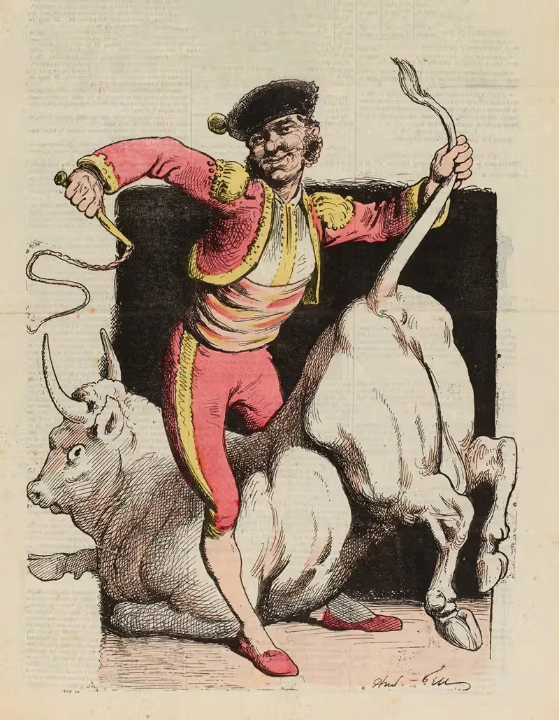 El Torreador, par Gill by André Gill, 1874 — digital art print download