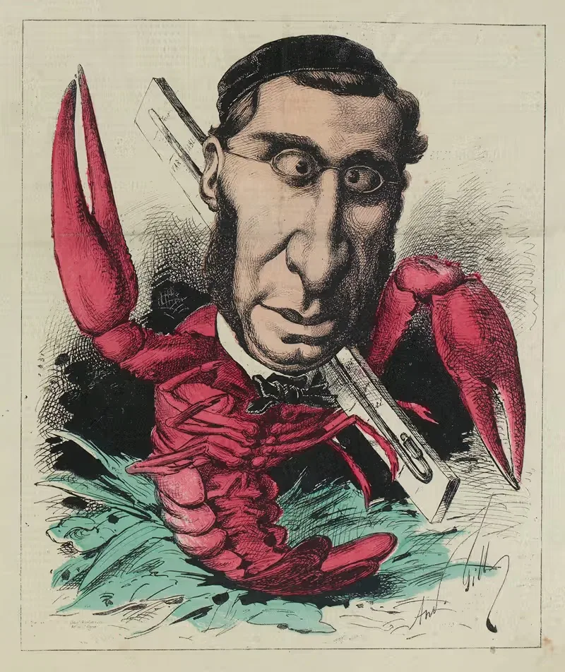 Emile Ollivier by André Gill, 1868 — digital art print download