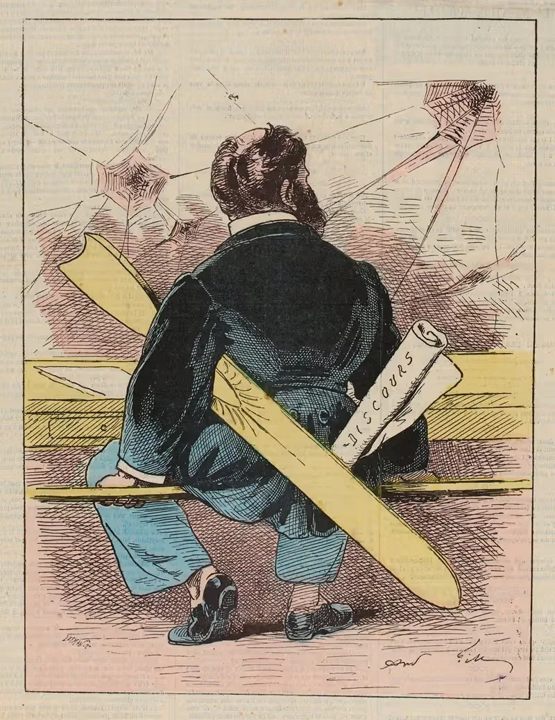 Inamovible by André Gill, 1875 — digital art print download