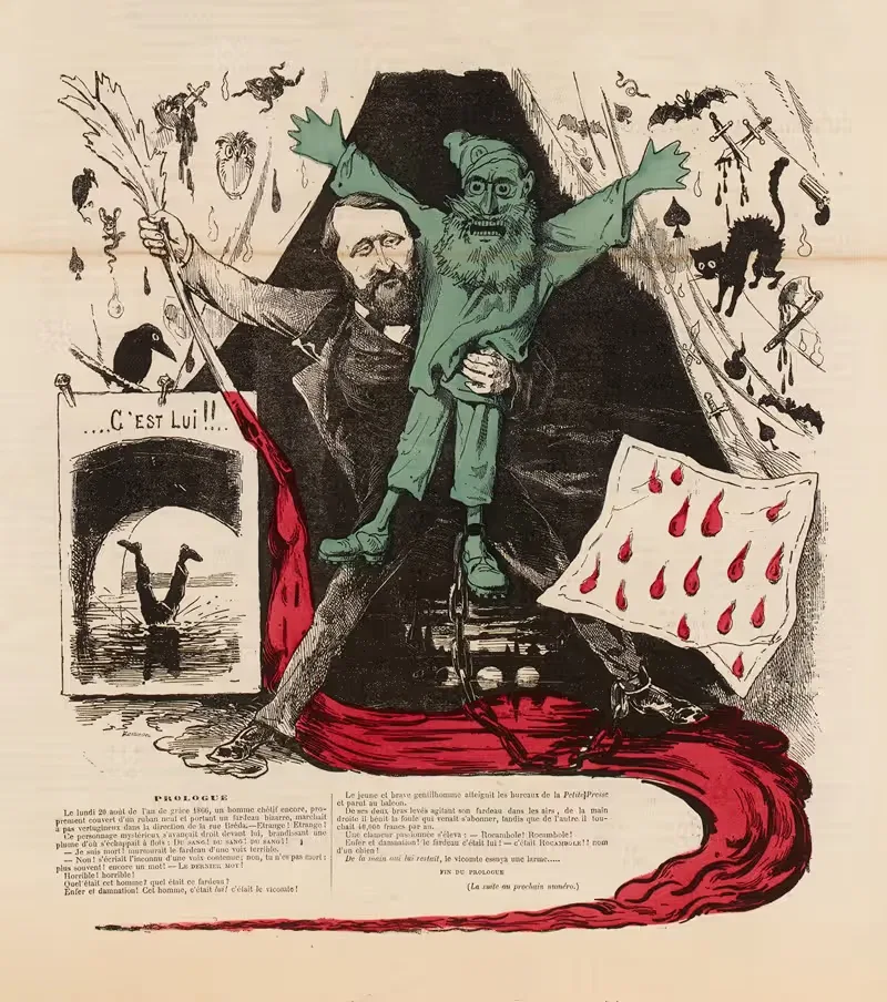 Последняя смерть Рокамболя by Андре Жилл, 1866 — digital art print download