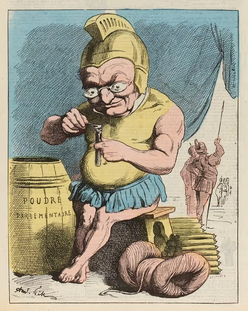 La retraite d'Achille by André Gill, 1874 — digital art print download