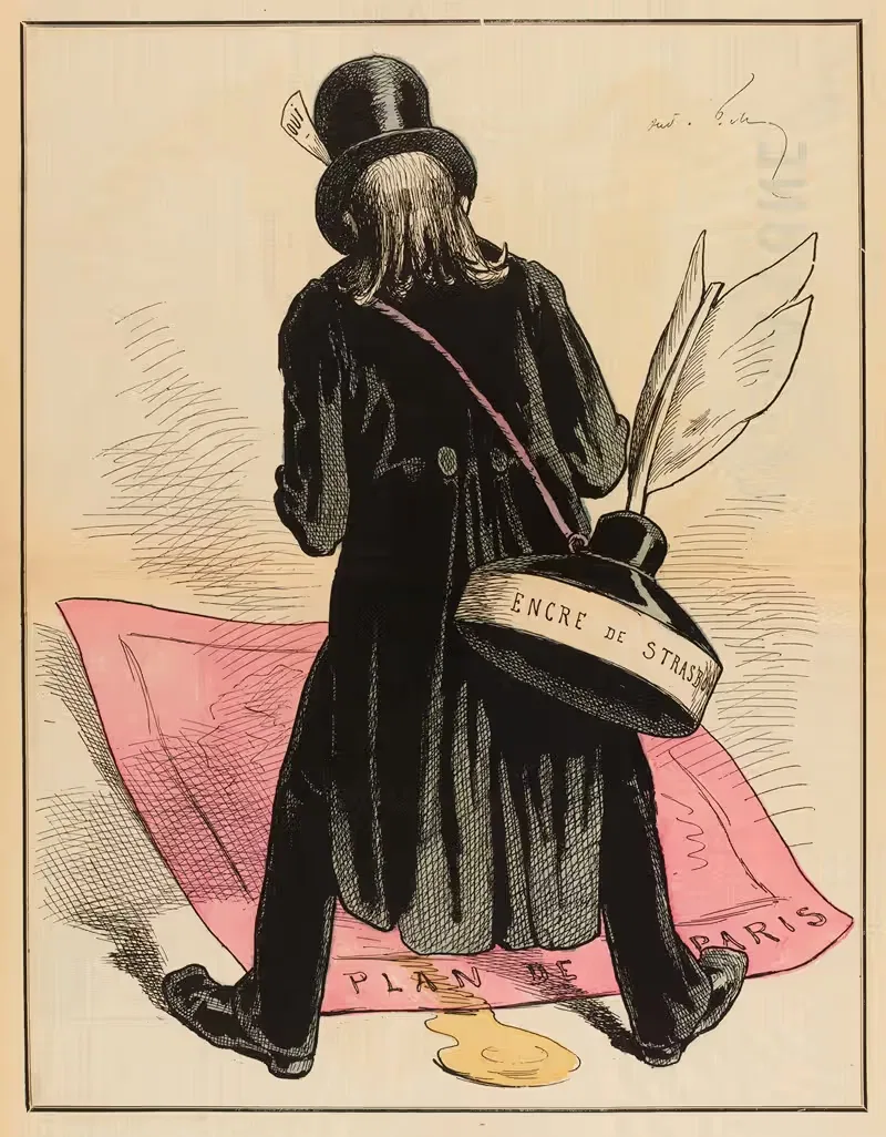 Американец из Версаля by Андре Жилл, 1879 — digital art print download