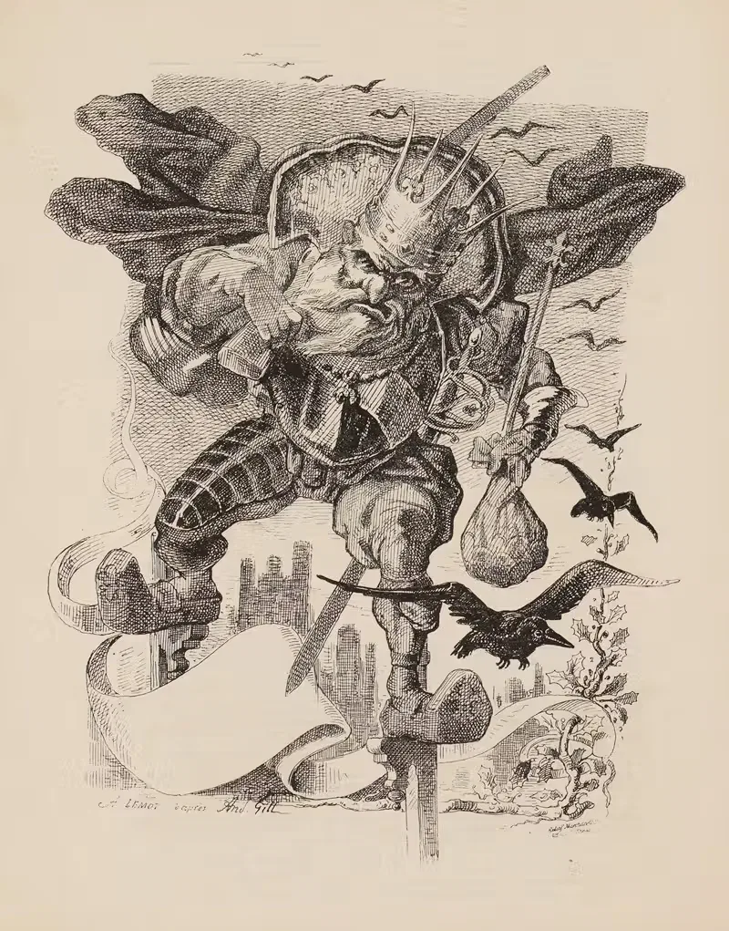 Король с ударом по копыту by Андре Жилл, 1870 — digital art print download