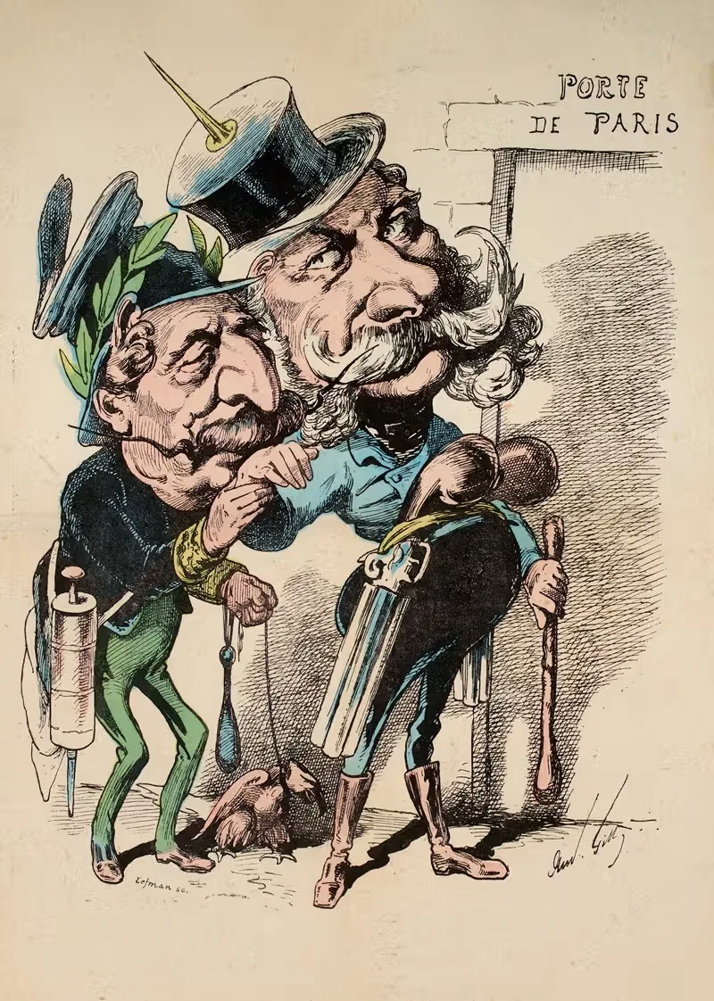 Les deux compères, par Gill. Bertrand. Robert-Macaire — André Gill