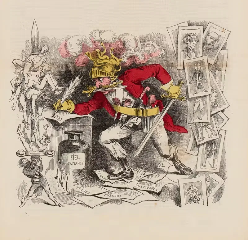 Огр журналистики by Андре Жилл, 1866 — digital art print download