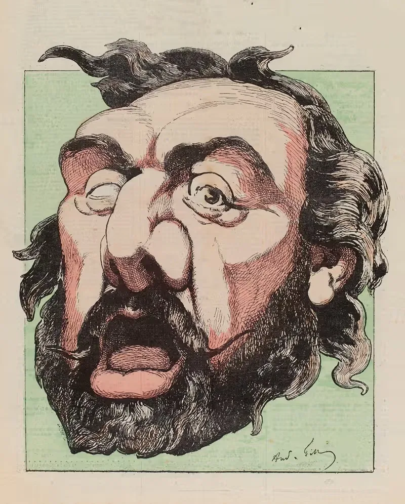 Человек, который говорит by Андре Жилл, 1874 — digital art print download
