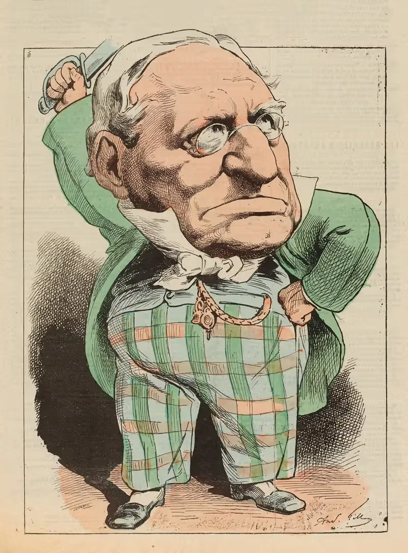 M. Henri Monnier by André Gill, 1874 — digital art print download