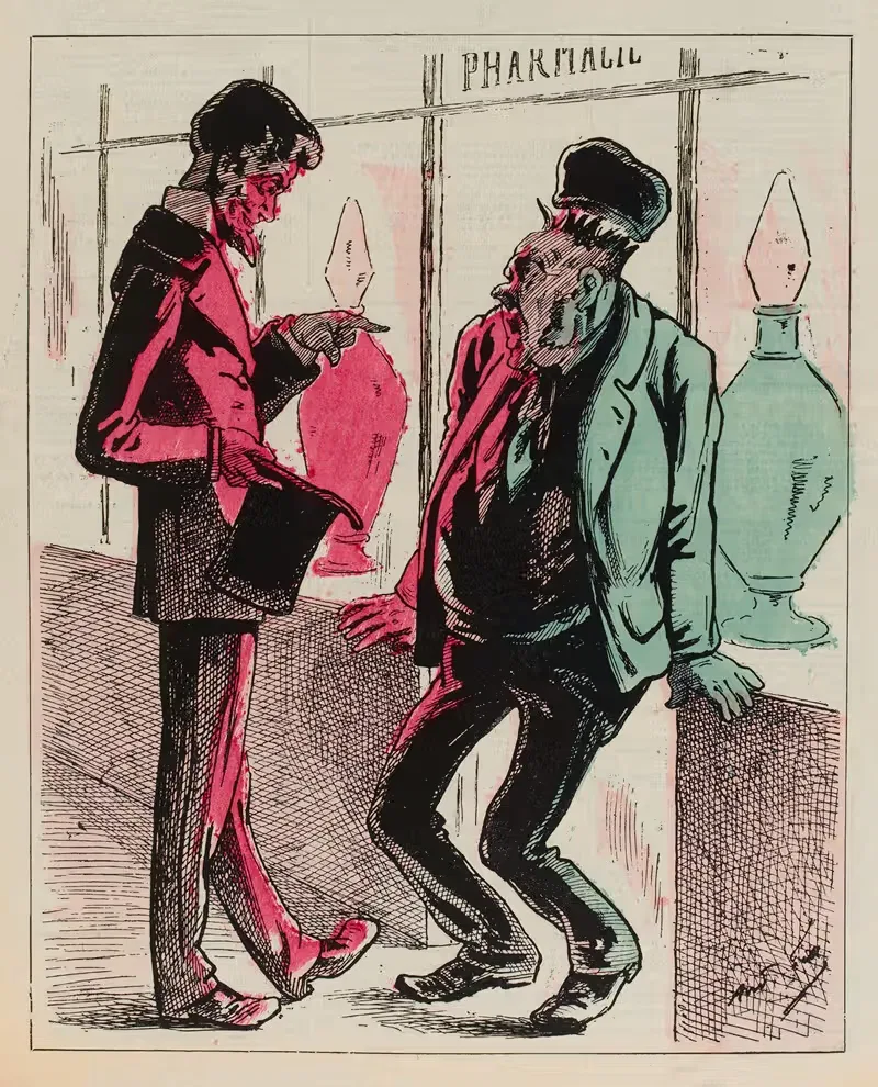 Руководство по бритью парижанина by Андре Жилл, 1879 — digital art print download