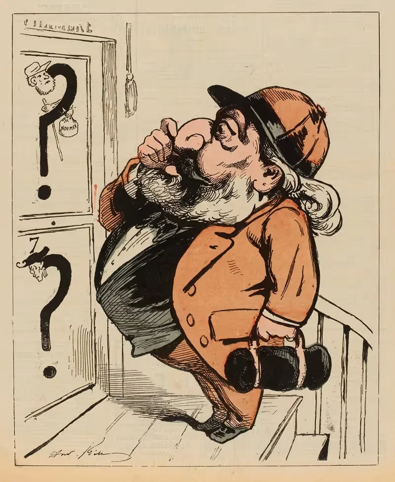 Retour des crêtes by André Gill, 1879 — digital art print download
