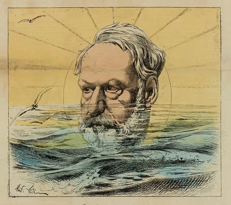 Victor Hugo by André Gill, 1867 — digital art print download
