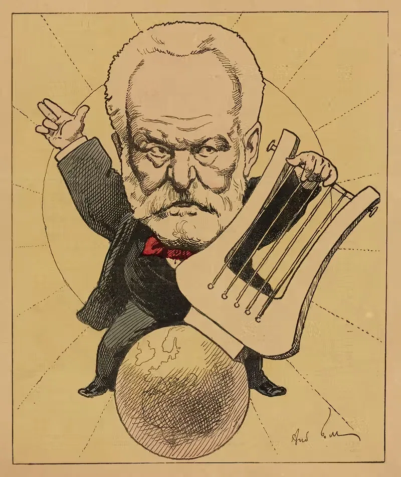 Victor Hugo by André Gill, 1878 — digital art print download