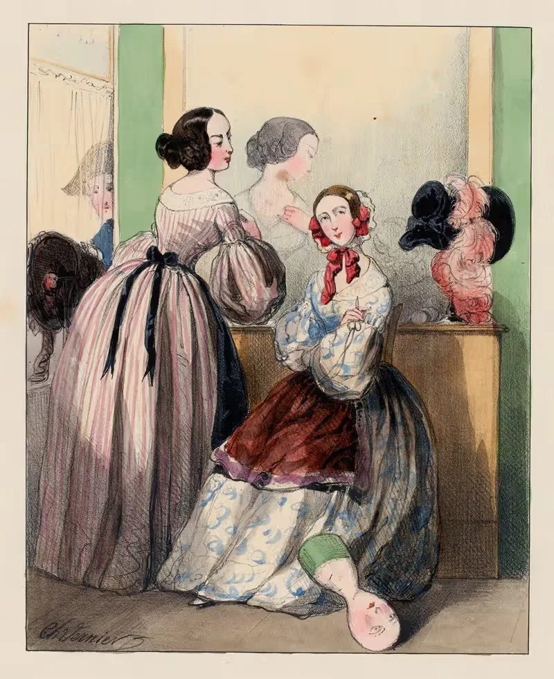 Если бы ты знал, как он мил by Шарль Вернье, 1840 — digital art print download