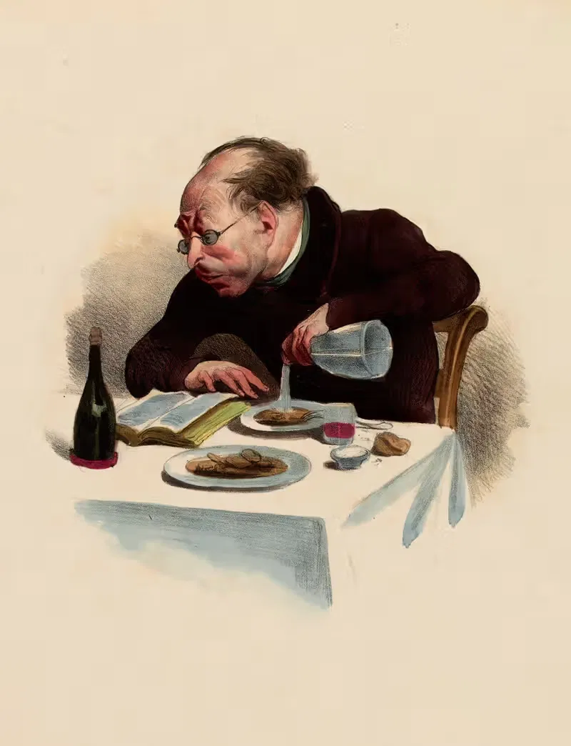 Une lecture entraînante an absorbing subject — Charles-Joseph Traviès de Villers