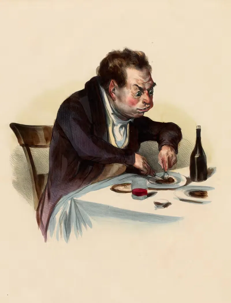 Хороший кусочек. by Шарль-Жозеф Травьес де Вильер, 1836 — digital art print download