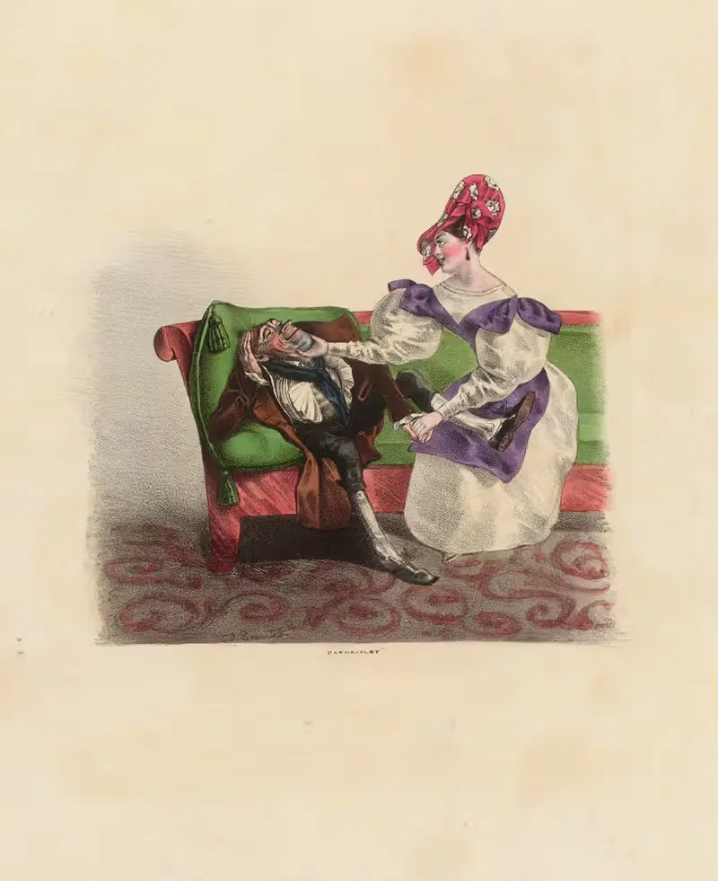 Ah Gueu-geuse tu enfonces Mme Mayeux — Charles-Joseph Traviès de Villers