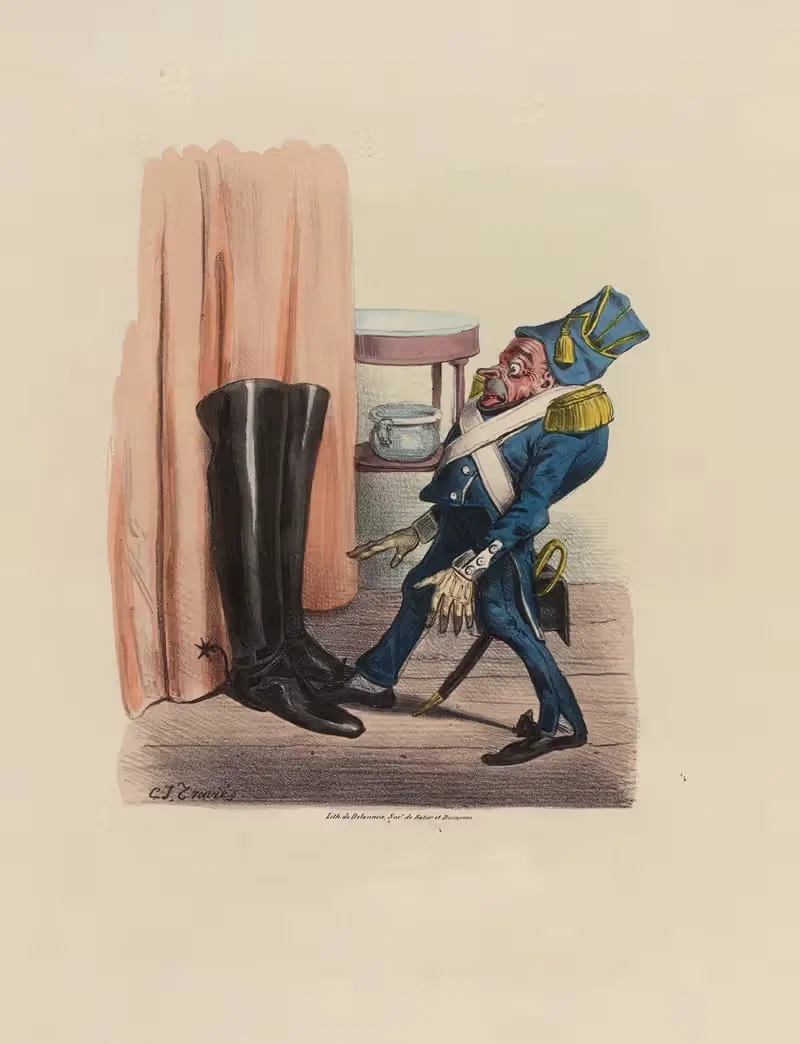 С телохранителем Месть by Шарль-Жозеф Травьес де Вильер, 1831 — digital art print download