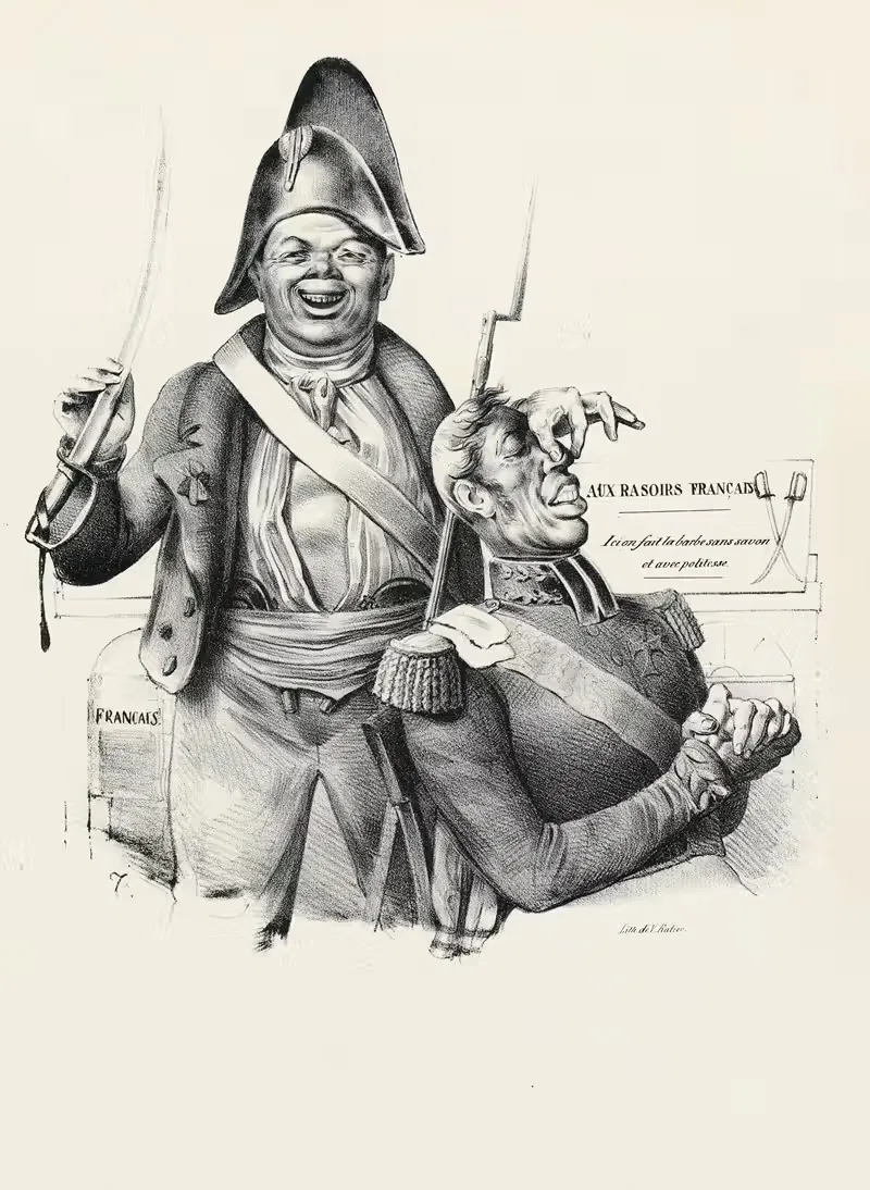 Le Barbier Parisien by Charles-Joseph Traviès de Villers — digital art print download