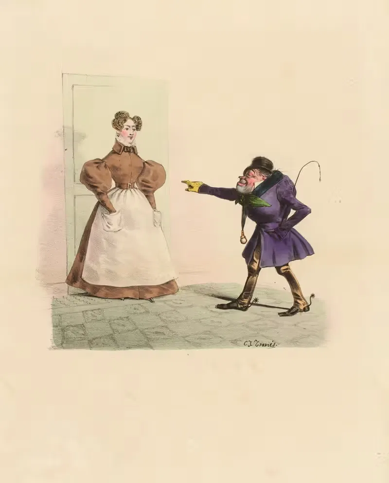 Мадам не видна by Шарль-Жозеф Травьес де Вильер, 1831 — digital art print download