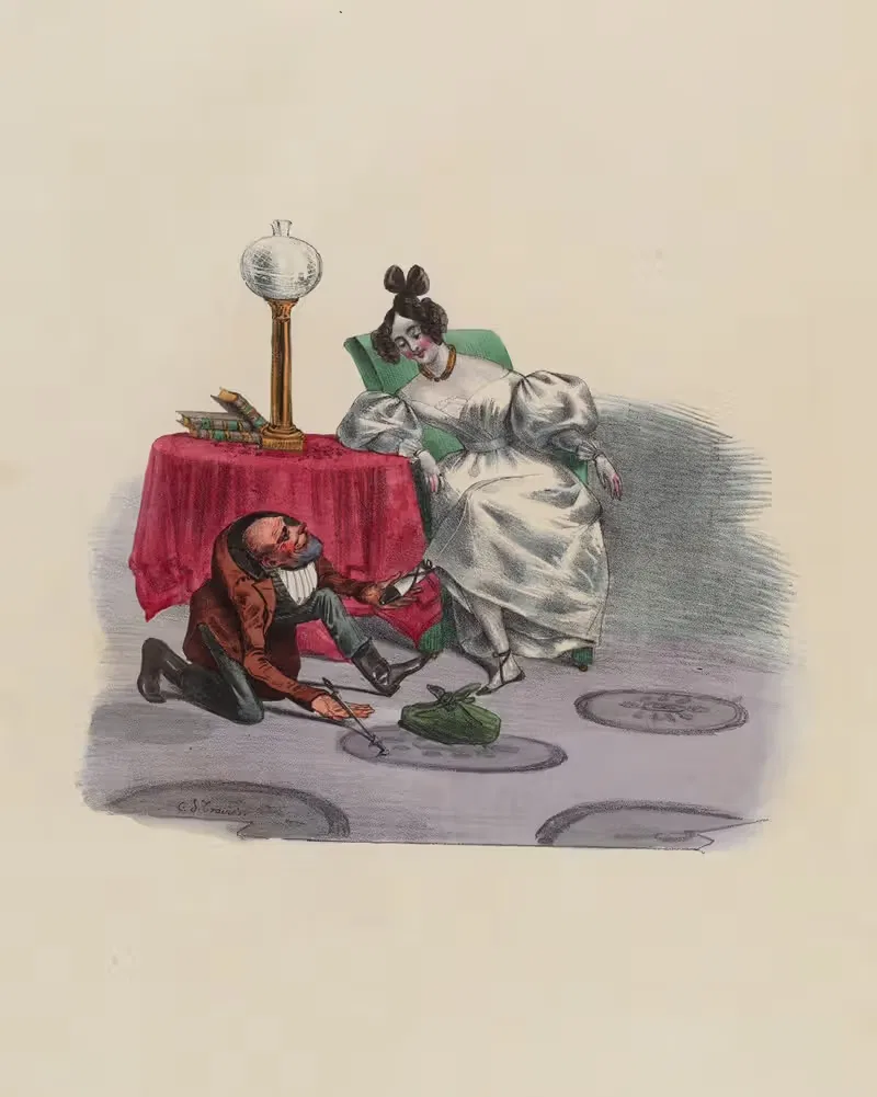 Маюэкс, сапожник by Шарль-Жозеф Травьес де Вильер, 1831 — digital art print download