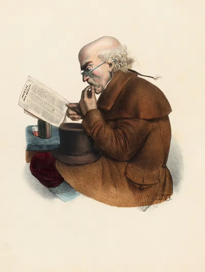 Profond politique by Charles-Joseph Traviès de Villers — digital art print download