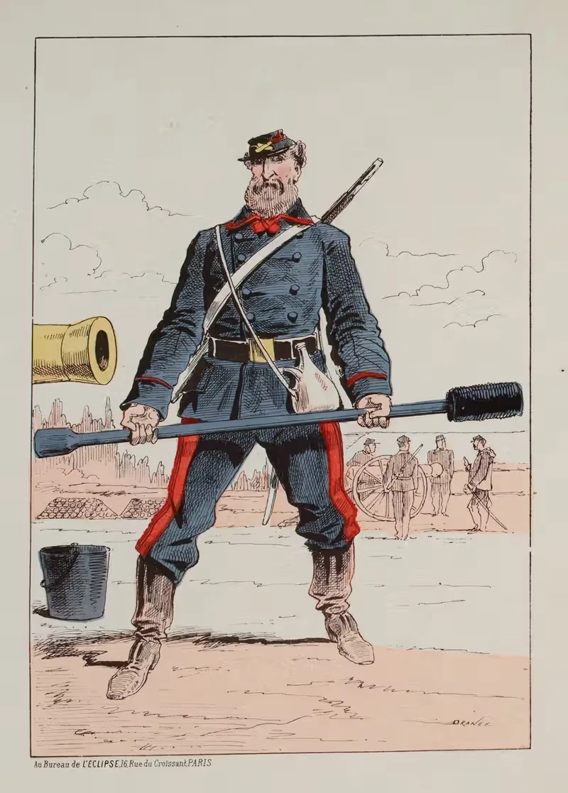 Artillerie de la garde nationale. — Draner