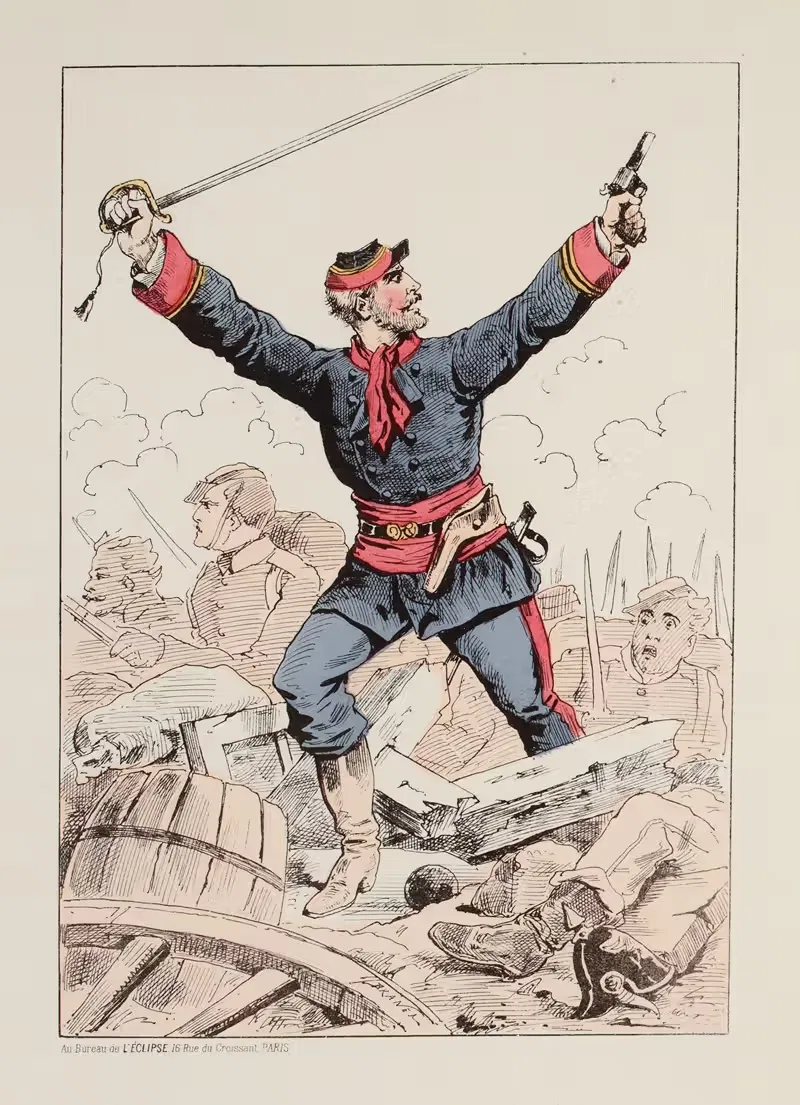 Мобильная гвардия – офицер. by Дранер, 1871 — digital art print download