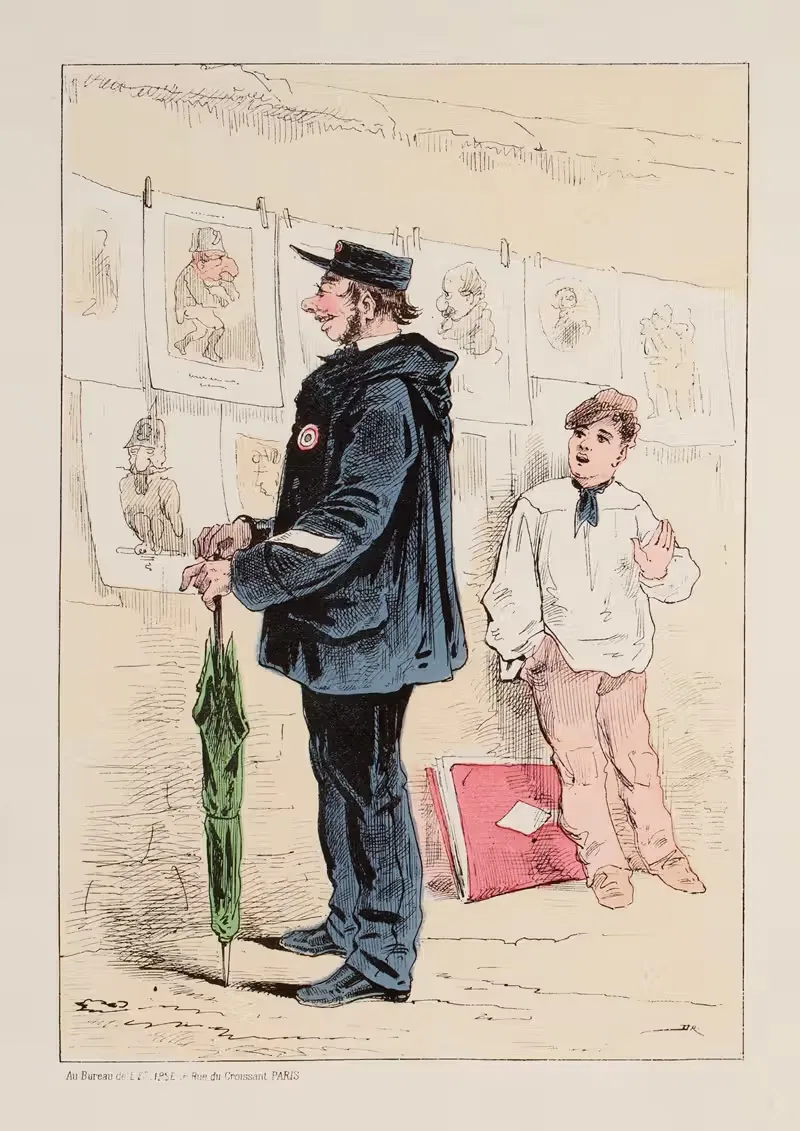 Хранитель общественного порядка by Дранер, 1871 — digital art print download