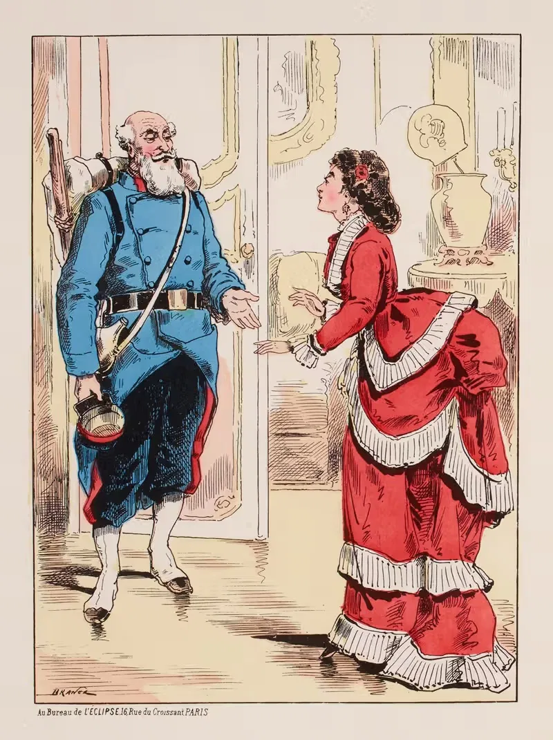 Национальная гвардия на марше. by Дранер, 1871 — digital art print download