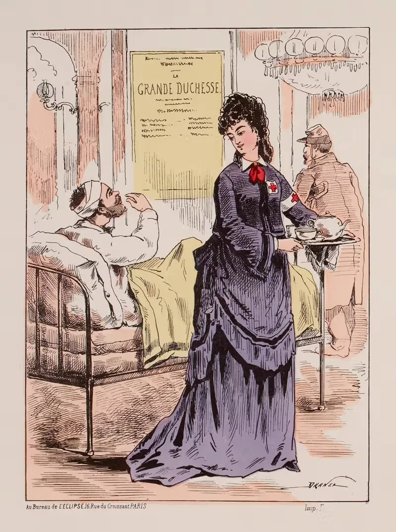 Театральные кареты скорой помощи. by Дранер, 1871 — digital art print download
