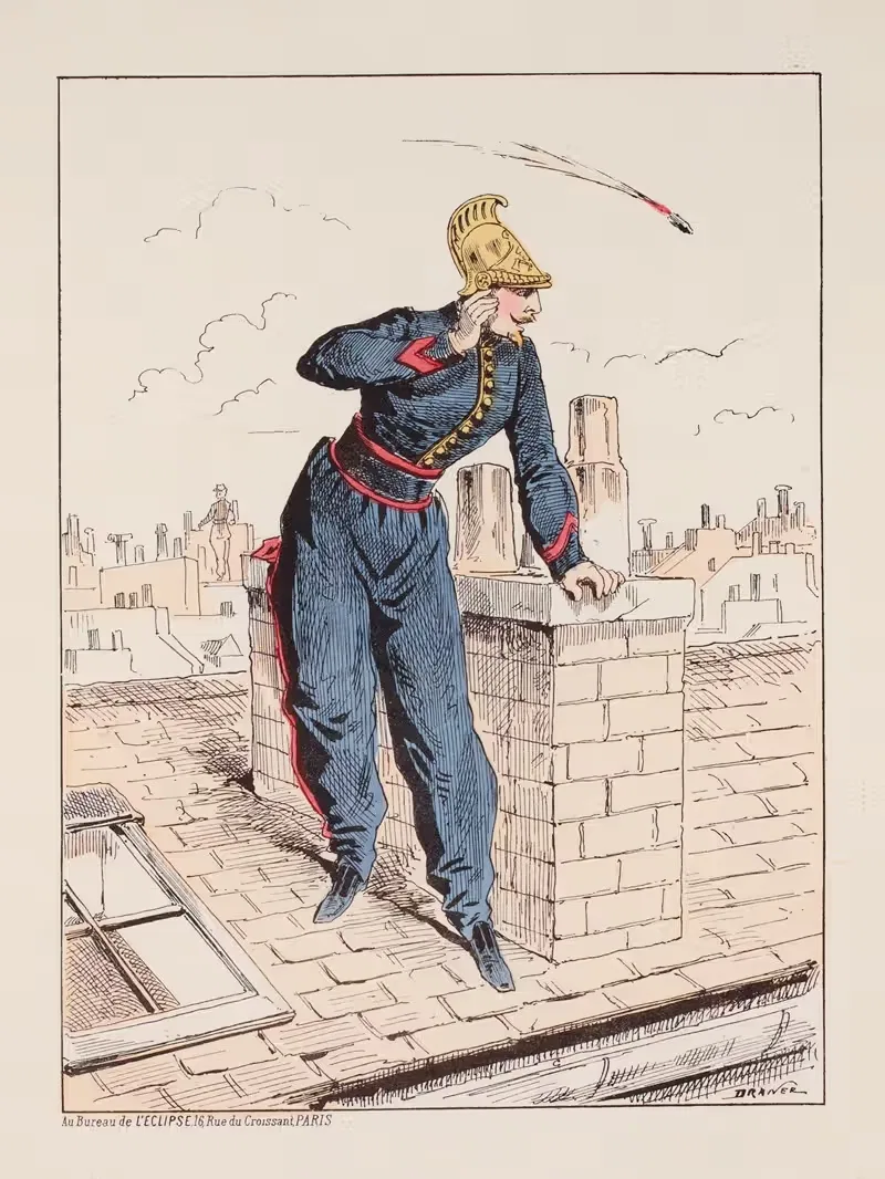 Les guetteurs by Draner, 1871 — digital art print download